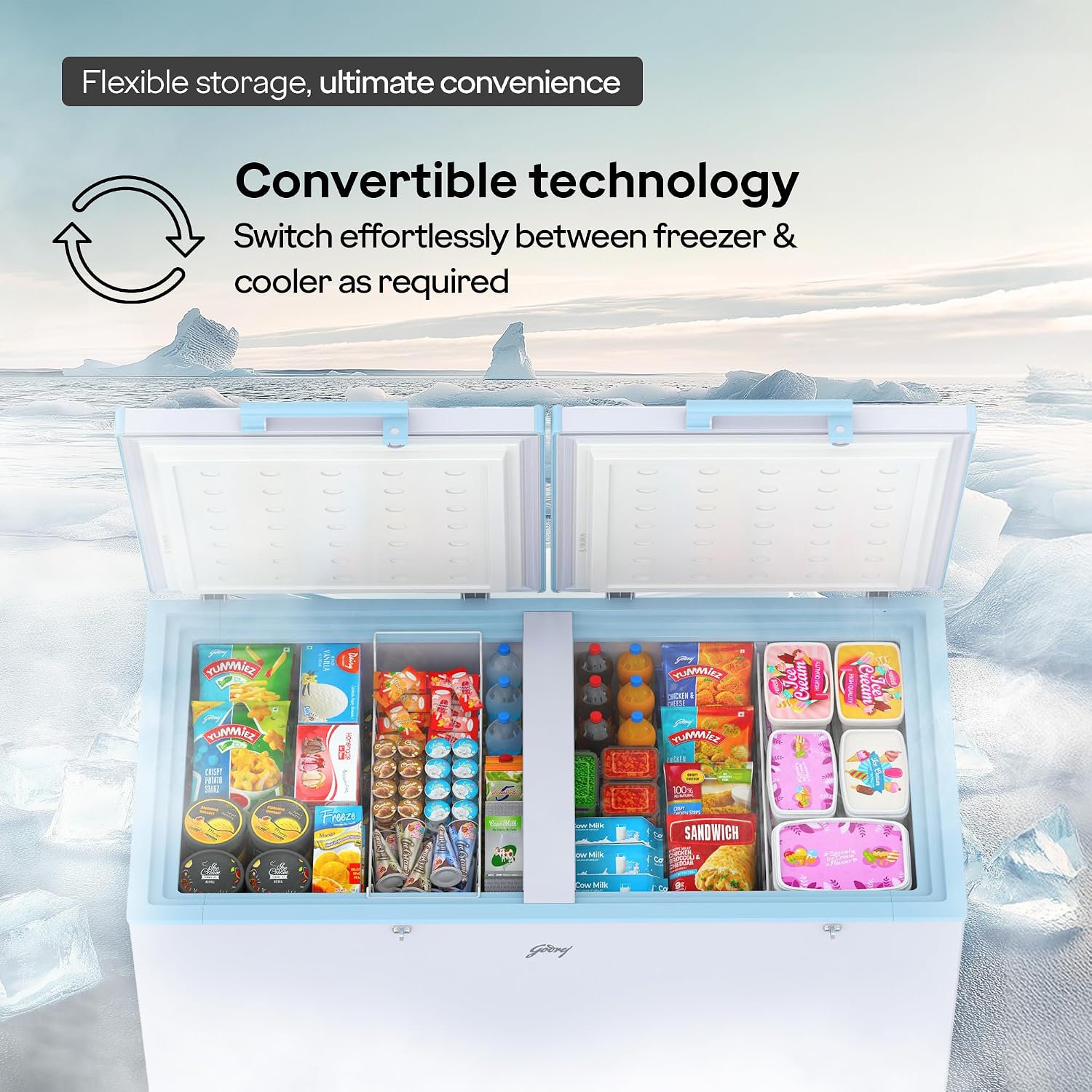 Godrej Deep Freezer Hard Top 525C 2HCLP image 4