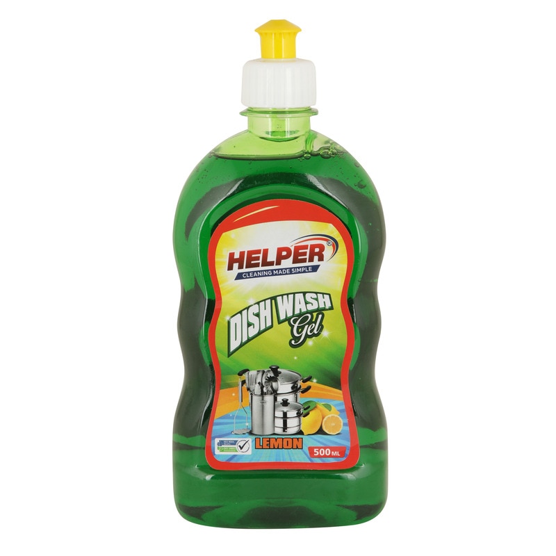 Dish Wash Gel ,Lemon (Green)-500ml. Bottle image 2