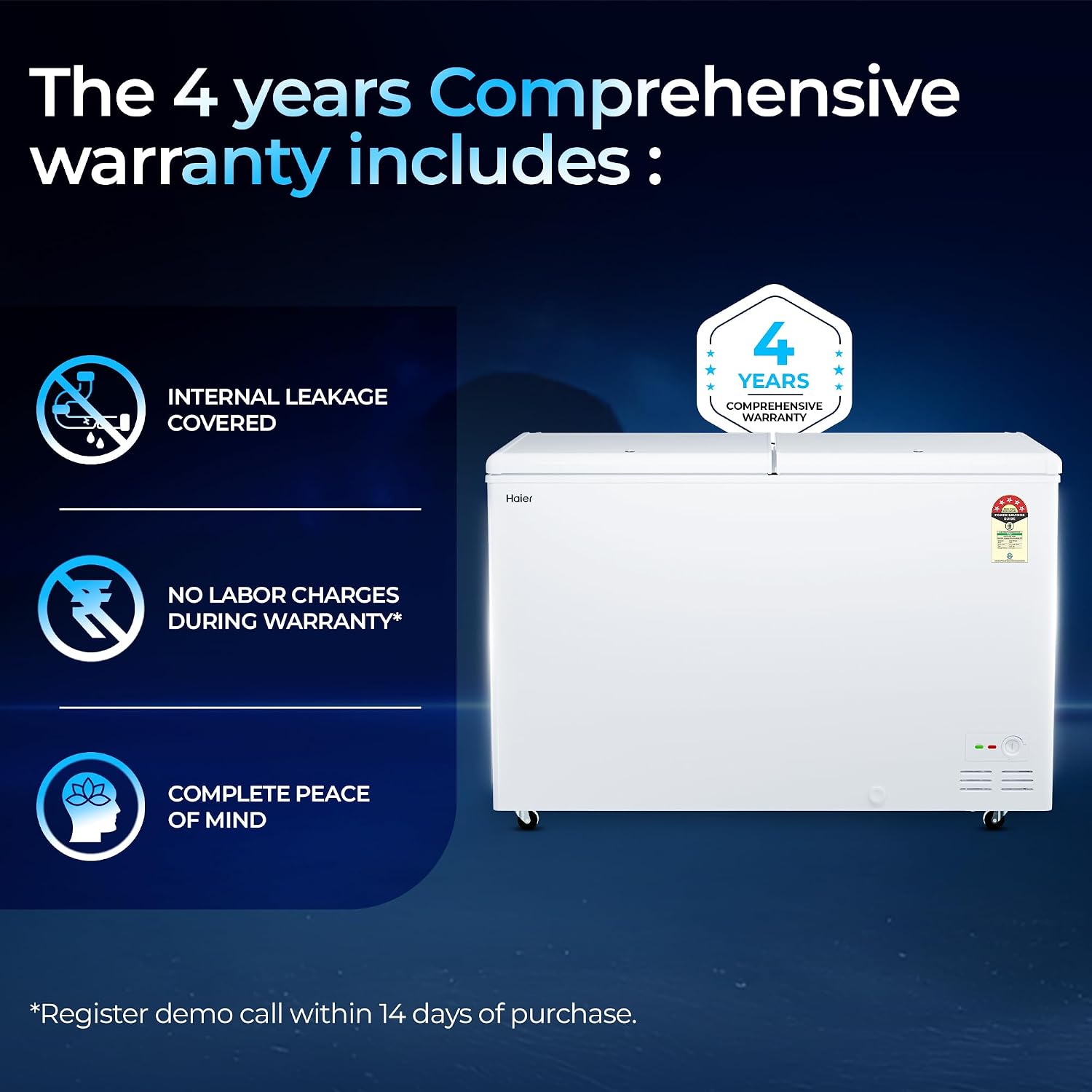 Haier Deep Freezer Hard Top HFC-500DPW5 image 4