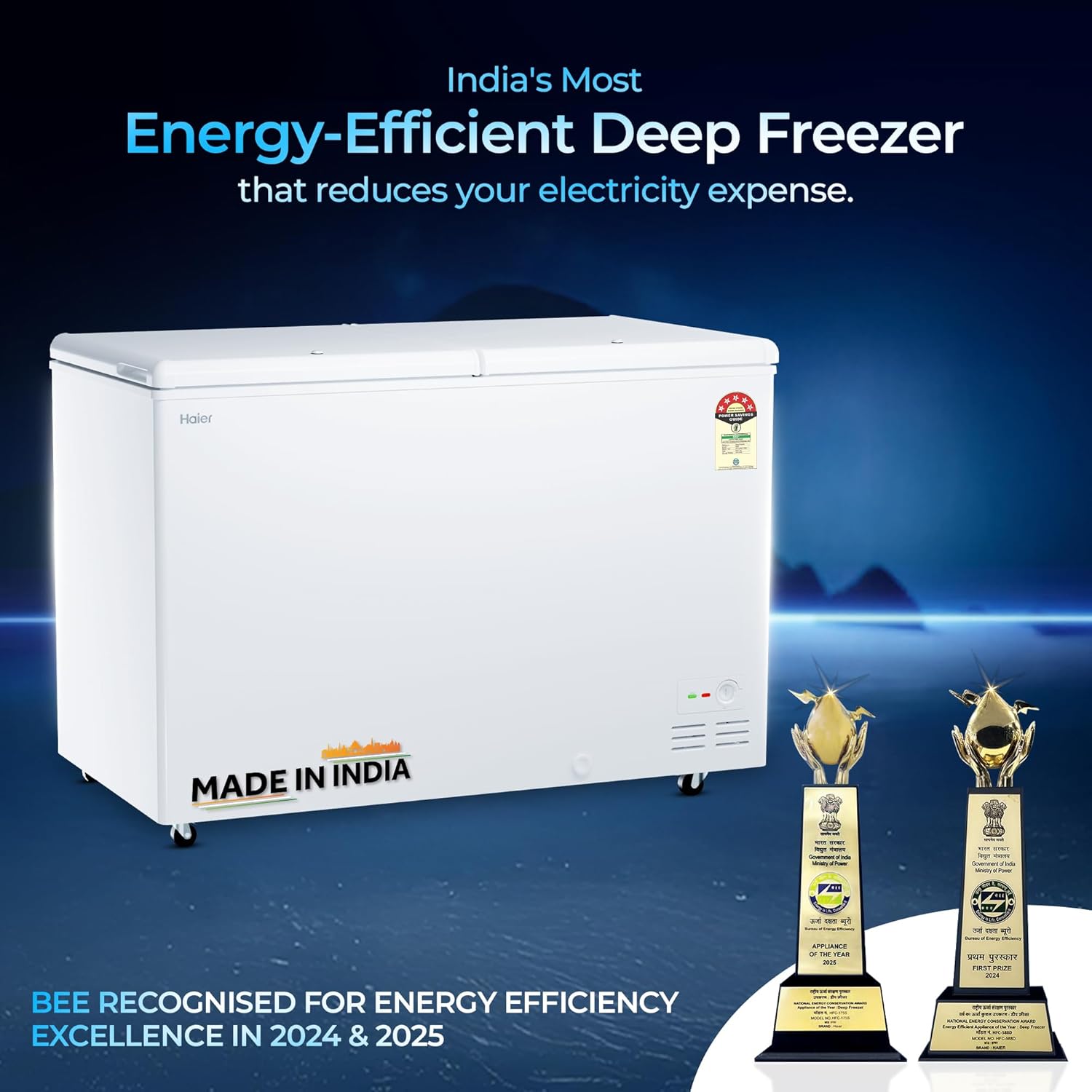 Haier Deep Freezer Hard Top HFC-355DPW5 image 8