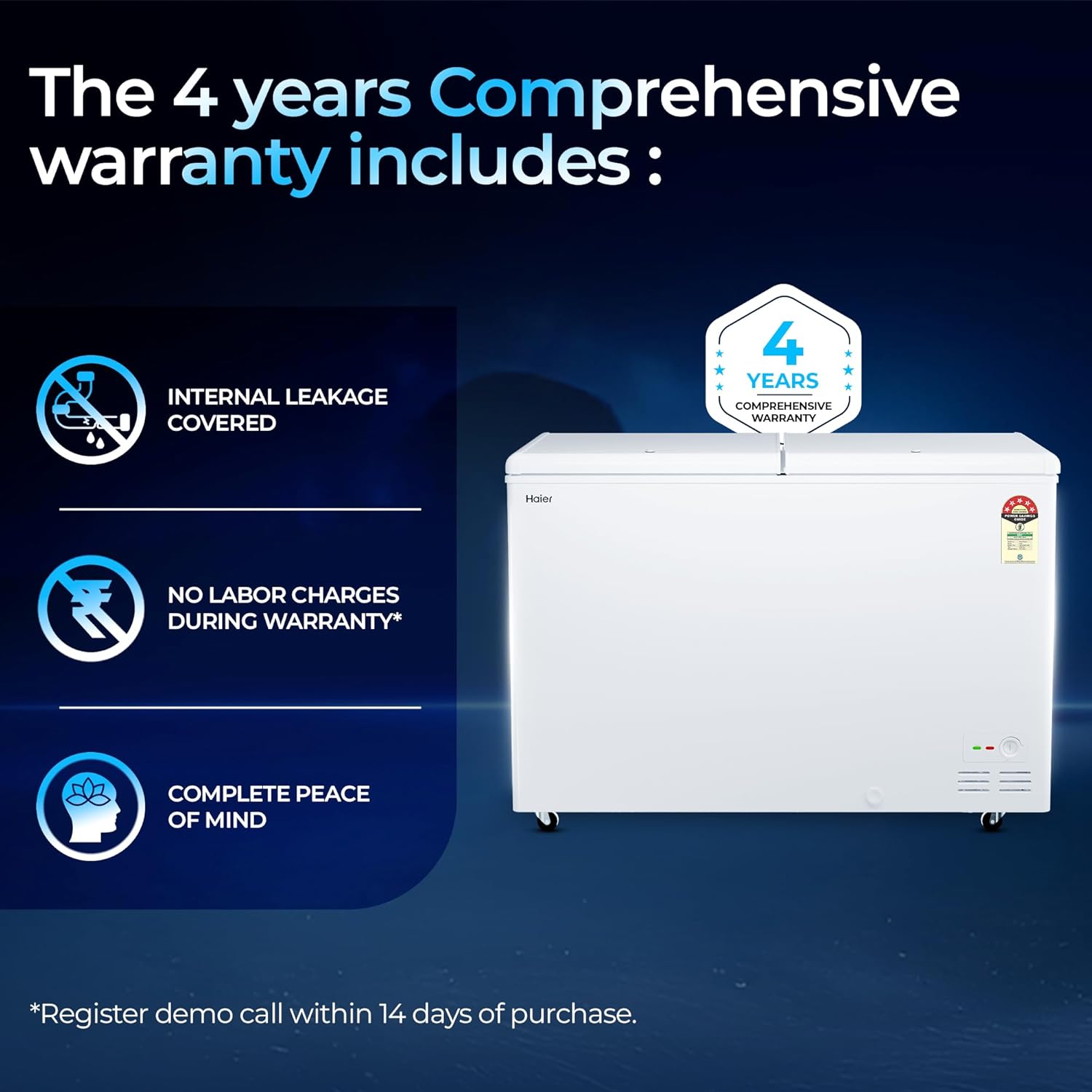 Haier Deep Freezer Hard Top HFC-410DPW5 image 4