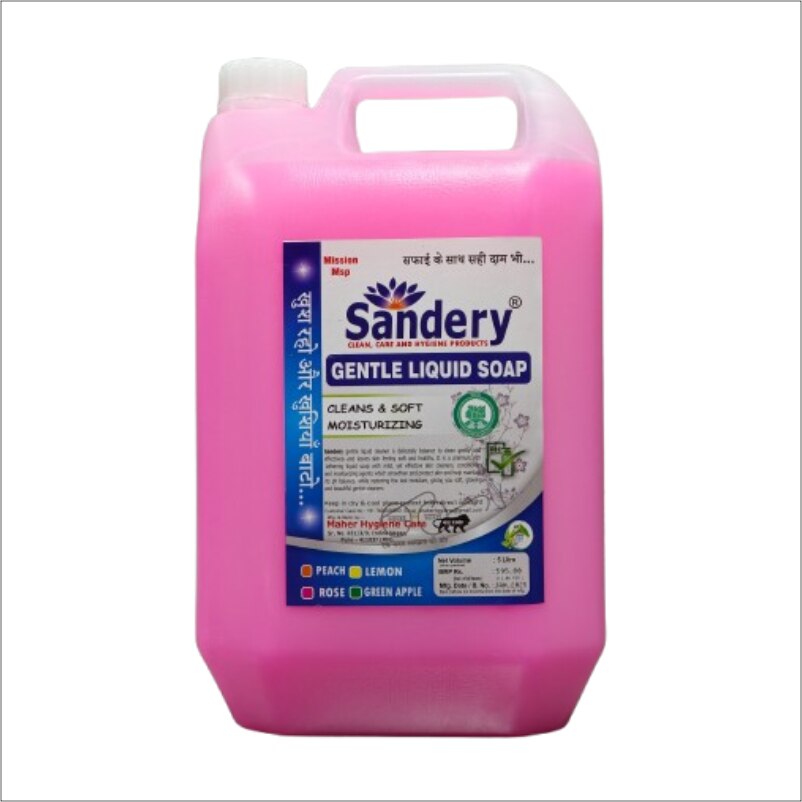 Sandery Pink Rose Hand Wash 5L | Gentle Bulk Hand Soap image 2