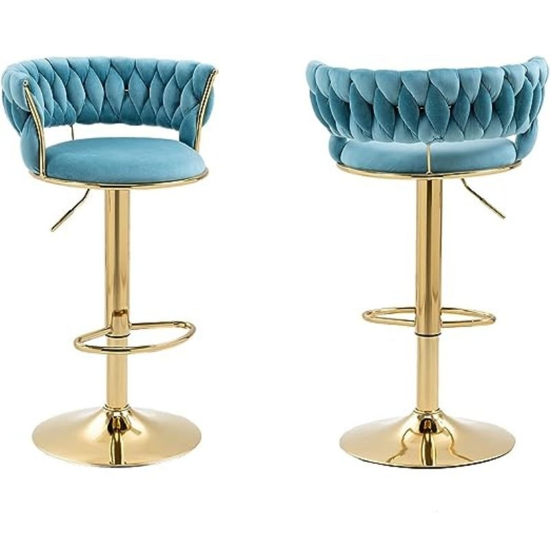 Adjustable Golden Height Bar Stool image 5