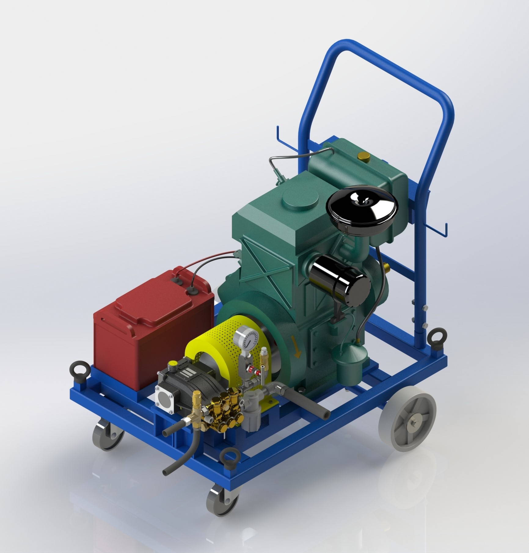 High Pressure Hydro Test Machine - EAC - 25-40 HP image 7