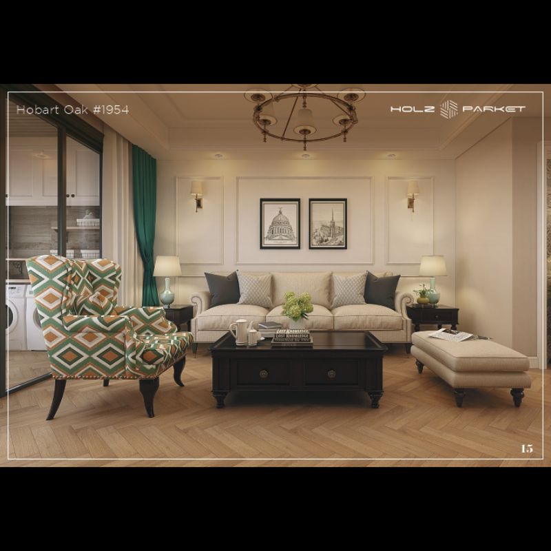 Laminate Flooring 8mm Herringbone Marvel Collection image 9