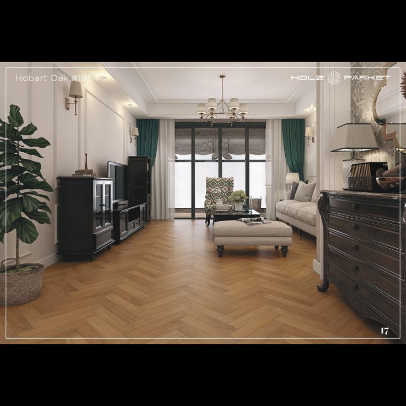 Laminate Flooring 8mm Herringbone Marvel Collection image 2