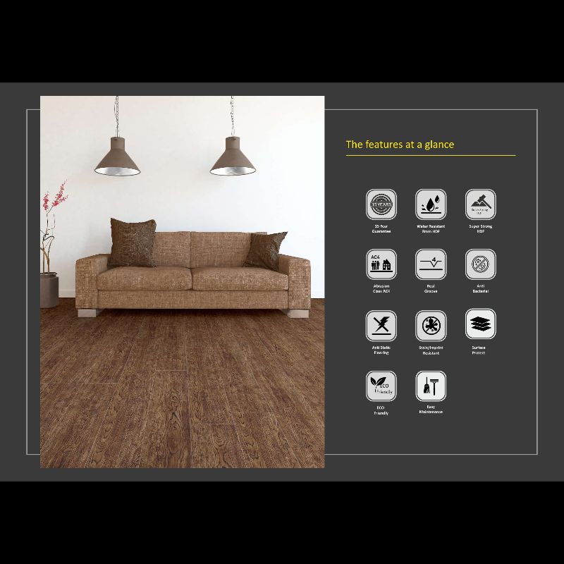 Laminate Wooden Flooring 8mm Basic collection image 9