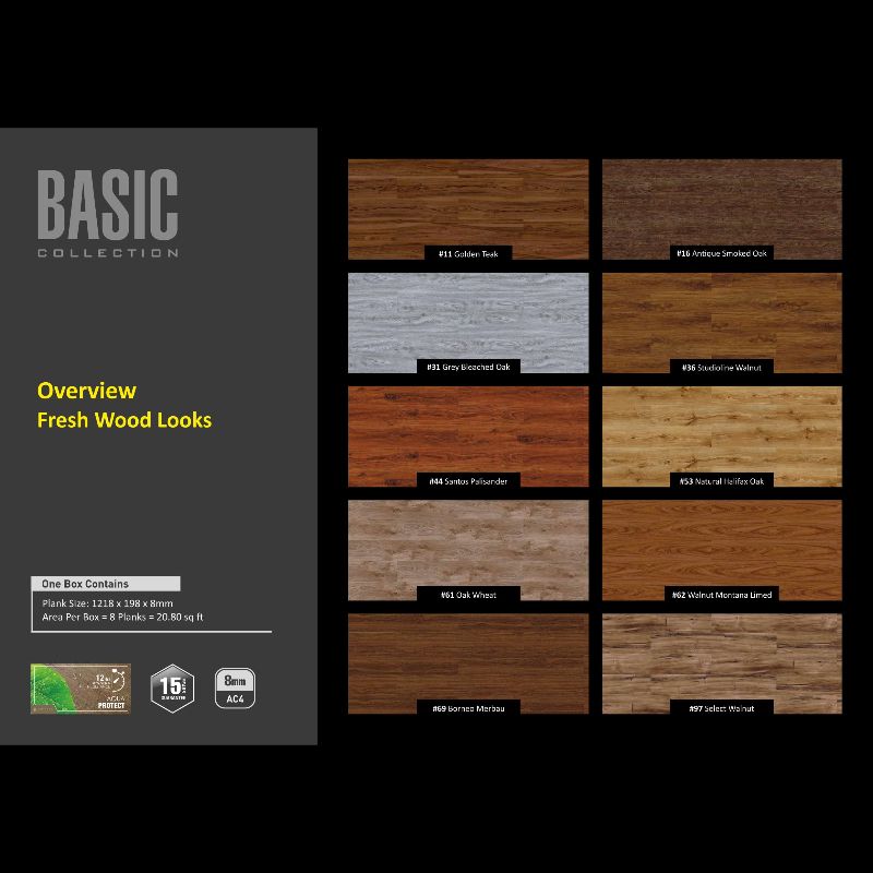 Laminate Wooden Flooring 8mm Basic collection image 8