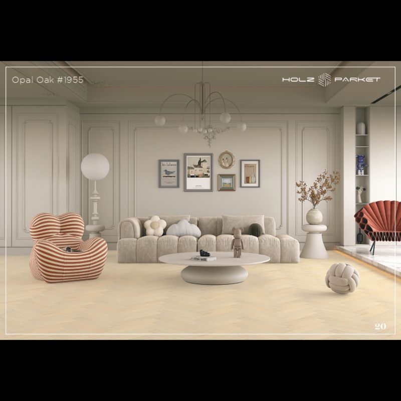 Laminate Flooring 8mm Herringbone Marvel Collection image 3