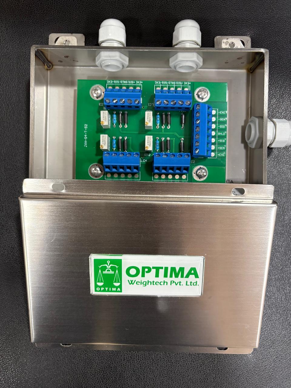 Stainless Steel Junction Box for 4 Load cell with  Equalisation Board / Summing Card image 3