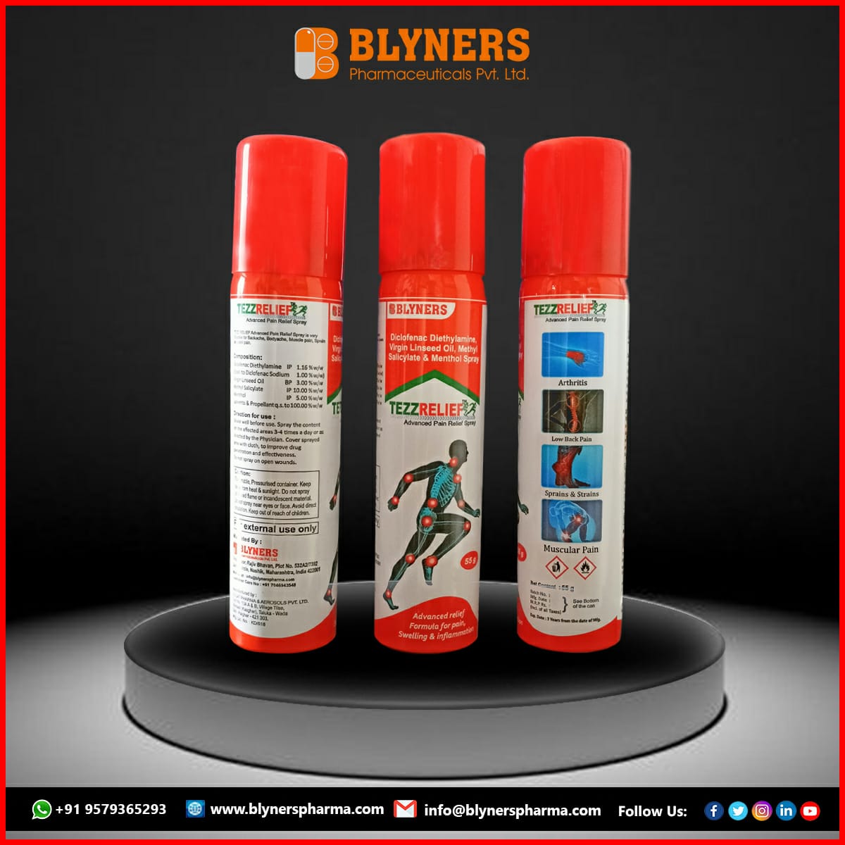 TEZZ RELIEF ADVANCED SPRAY 55 GM image 6