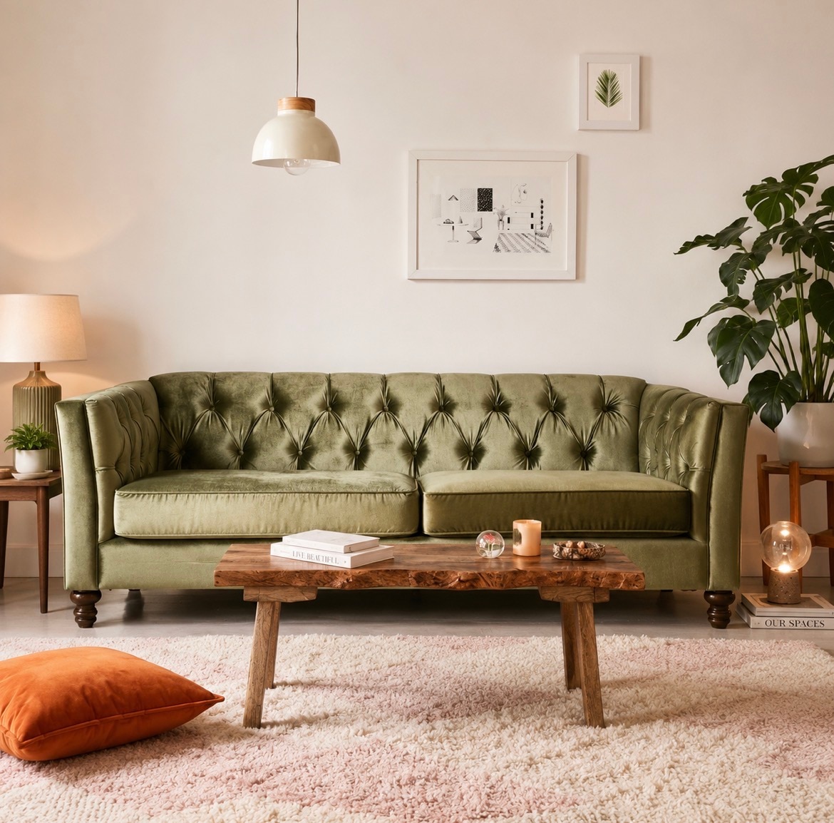 WEST Velvet Sofa image 2