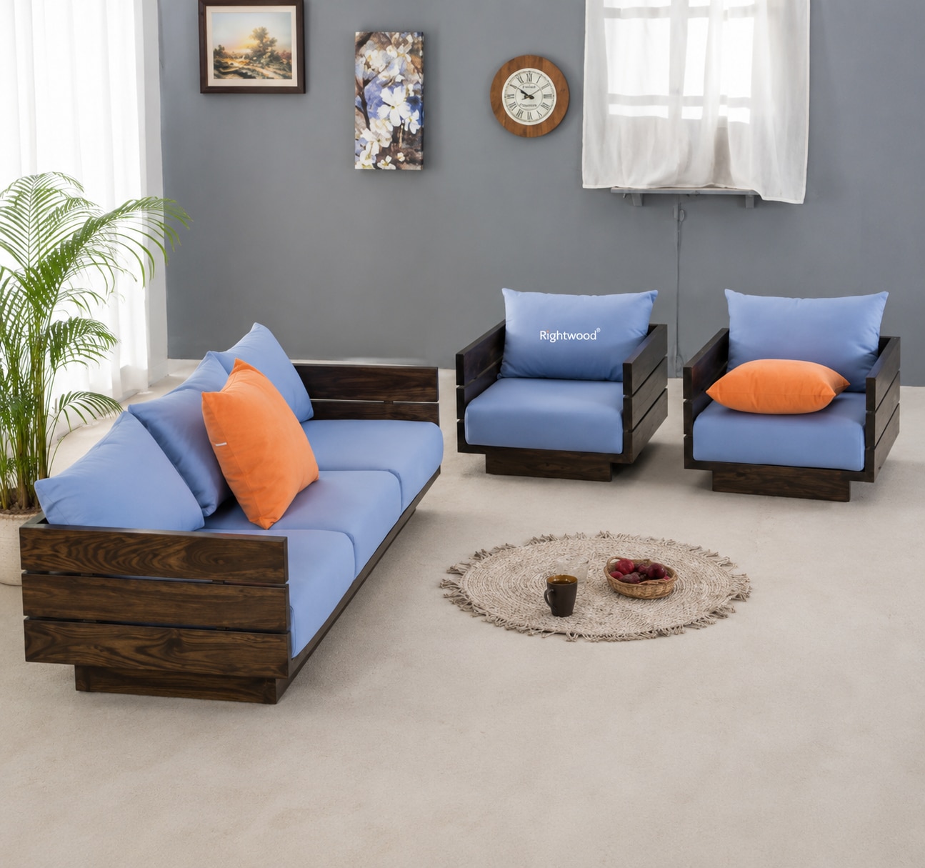 SERVE Wooden Sofa image 2