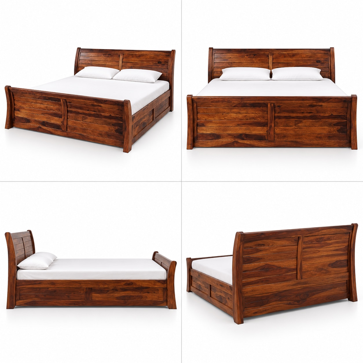SENSES- tilted Wooden Bed image 2