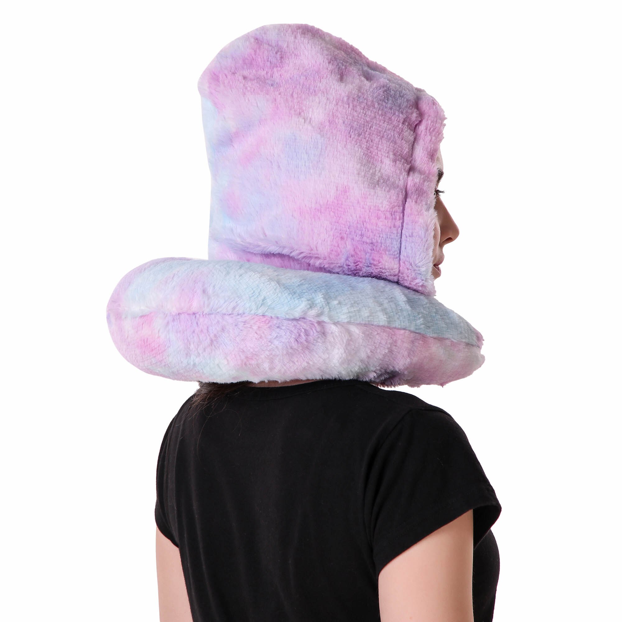 Premium Fur Hoodie Neck Pillow – Cozy Comfort & Privacy Anywhere image 4