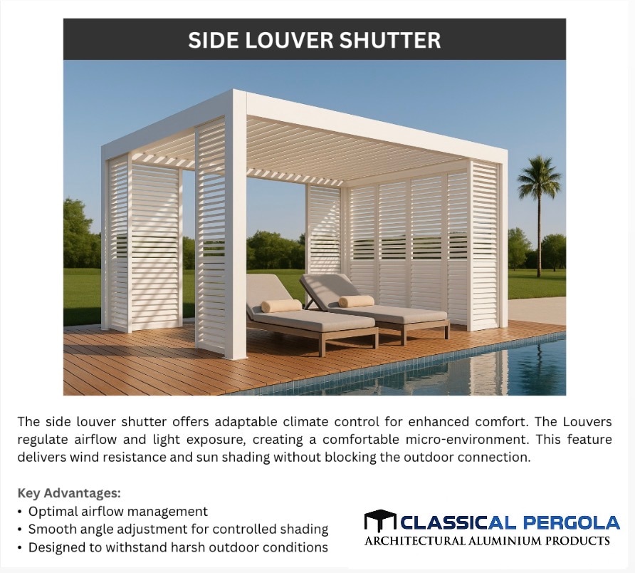 ALUMINIUM PERGOLA ADD-ON FEATURES image 5