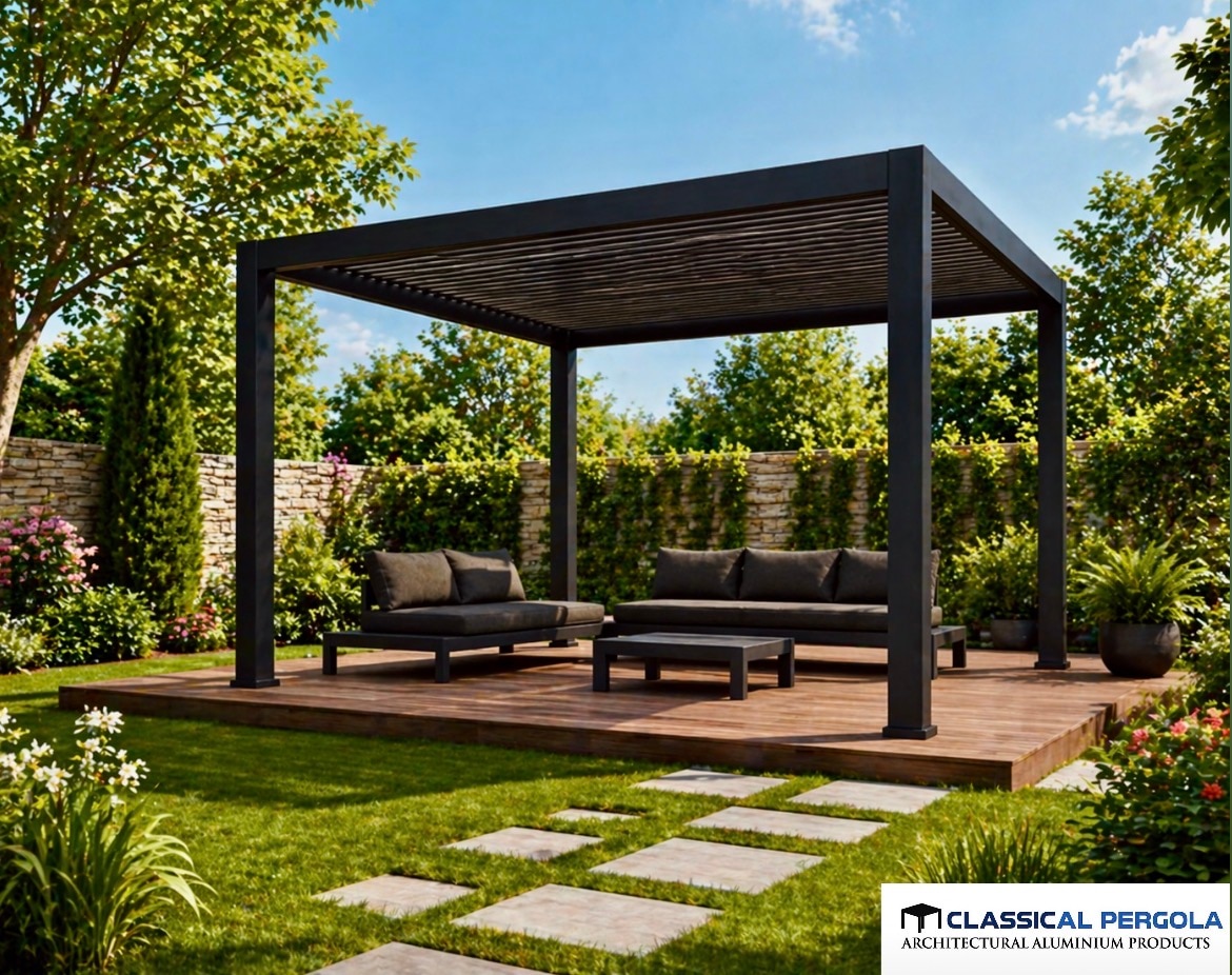 ALUMINIUM FIXED PERGOLA image 5
