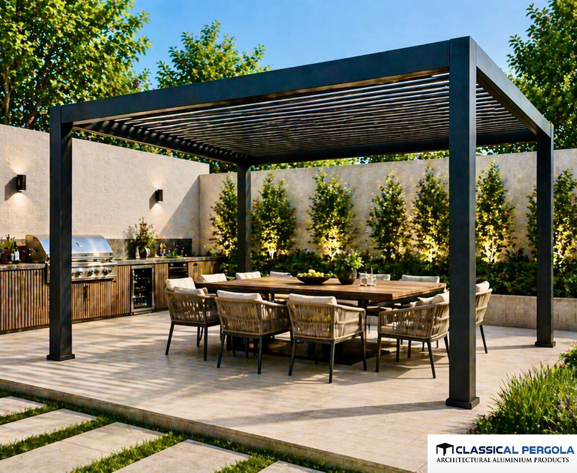ALUMINIUM FIXED PERGOLA image 6