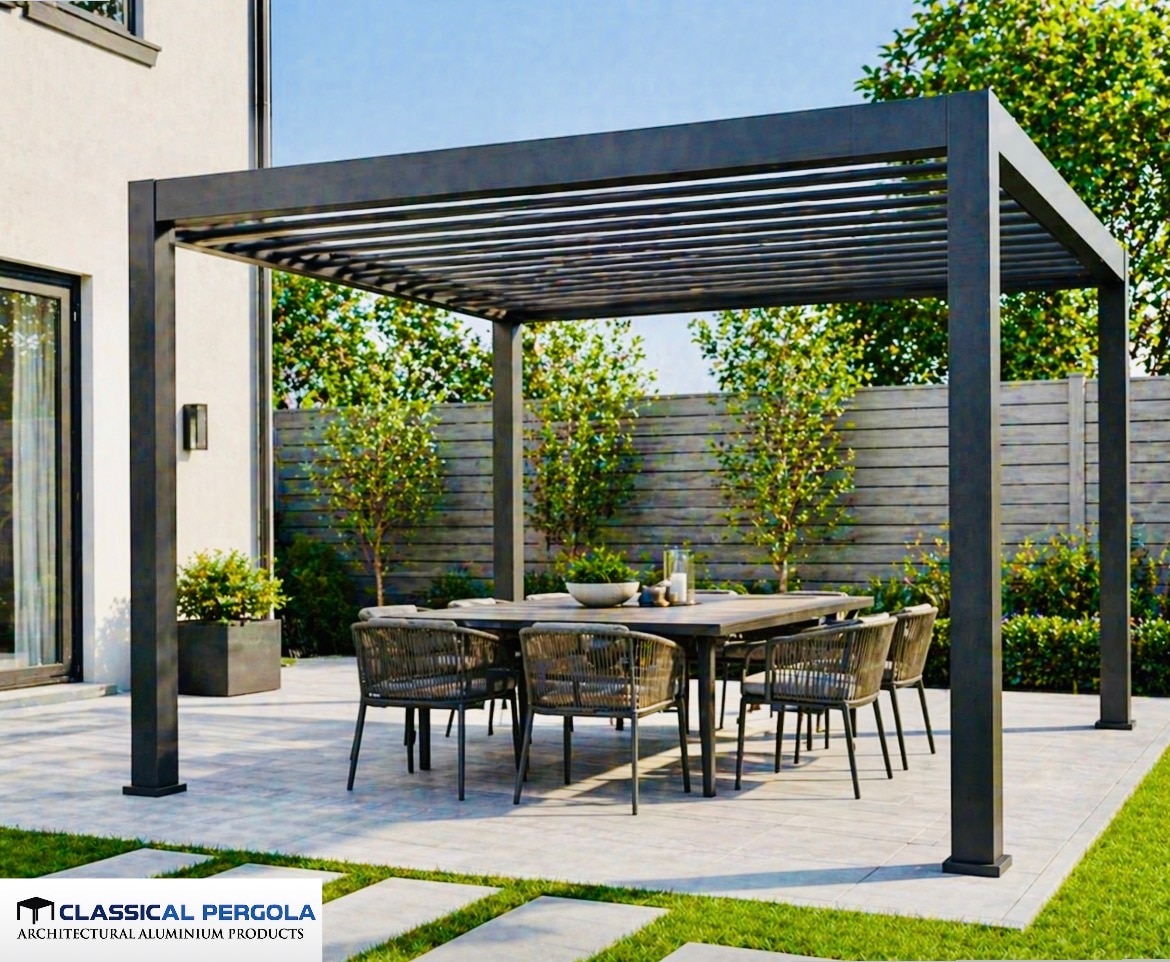 ALUMINIUM FIXED PERGOLA image 7