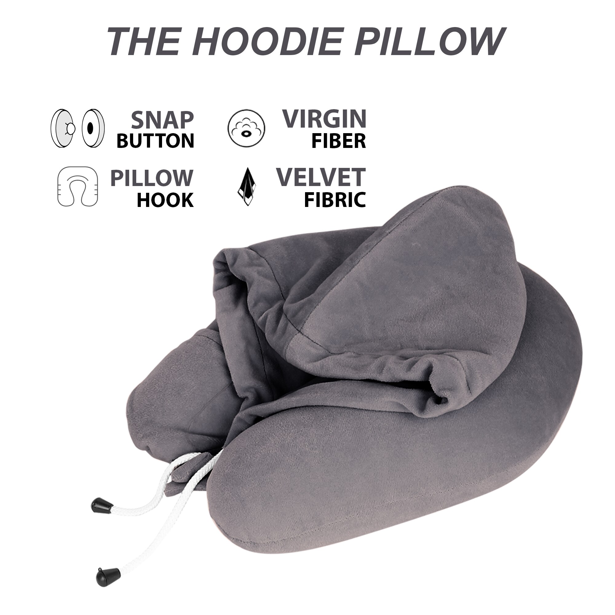 Neck Pillow with Hoddie (Eye mask) image 4