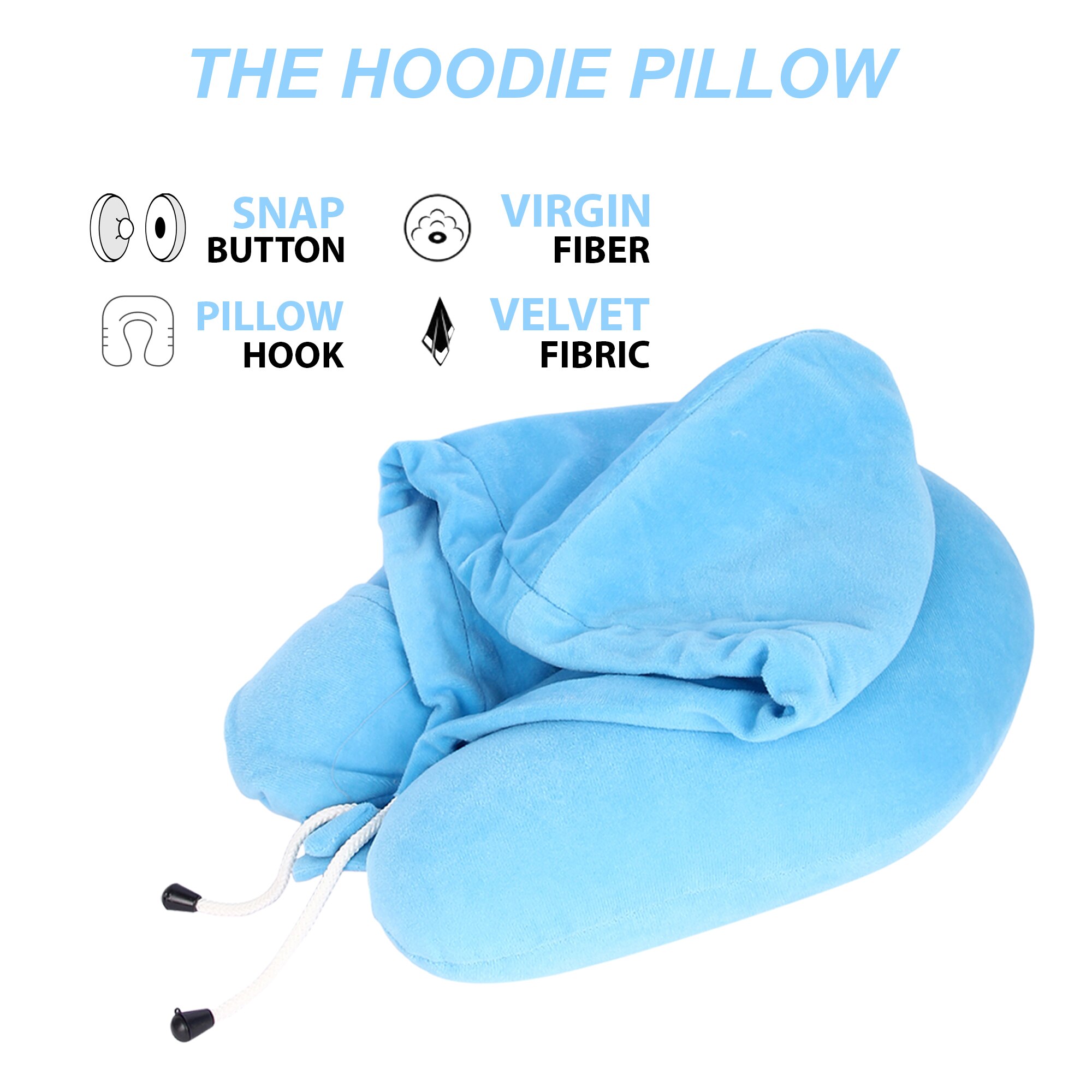 Neck Pillow with Hoddie (Eye mask) image 4