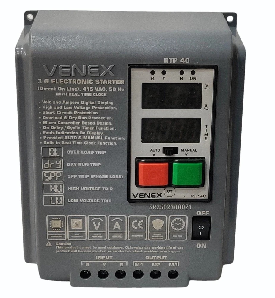 VENEX RTP40 three phase automatic DOL starter with real time clock timer image 4
