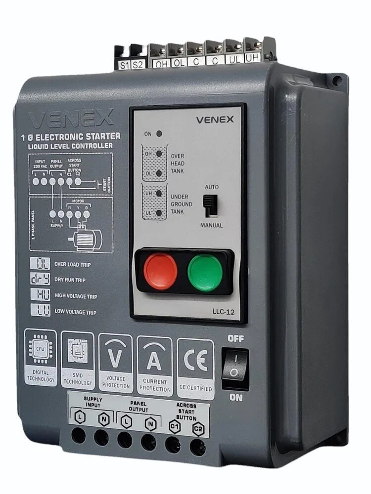 LLC40SRS Automatic Water Level Controller with S1S2 and C1 C2 for single phase submersible panel image 9