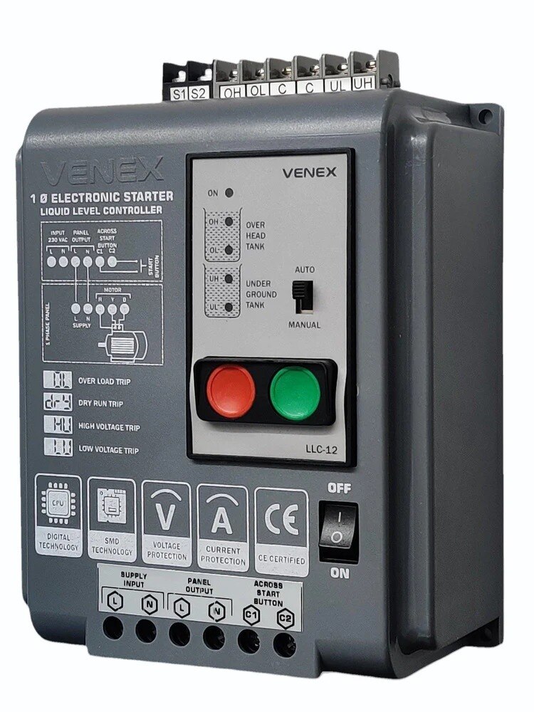 LLC40SRS Automatic Water Level Controller with S1S2 and C1 C2 for single phase submersible panel image 3