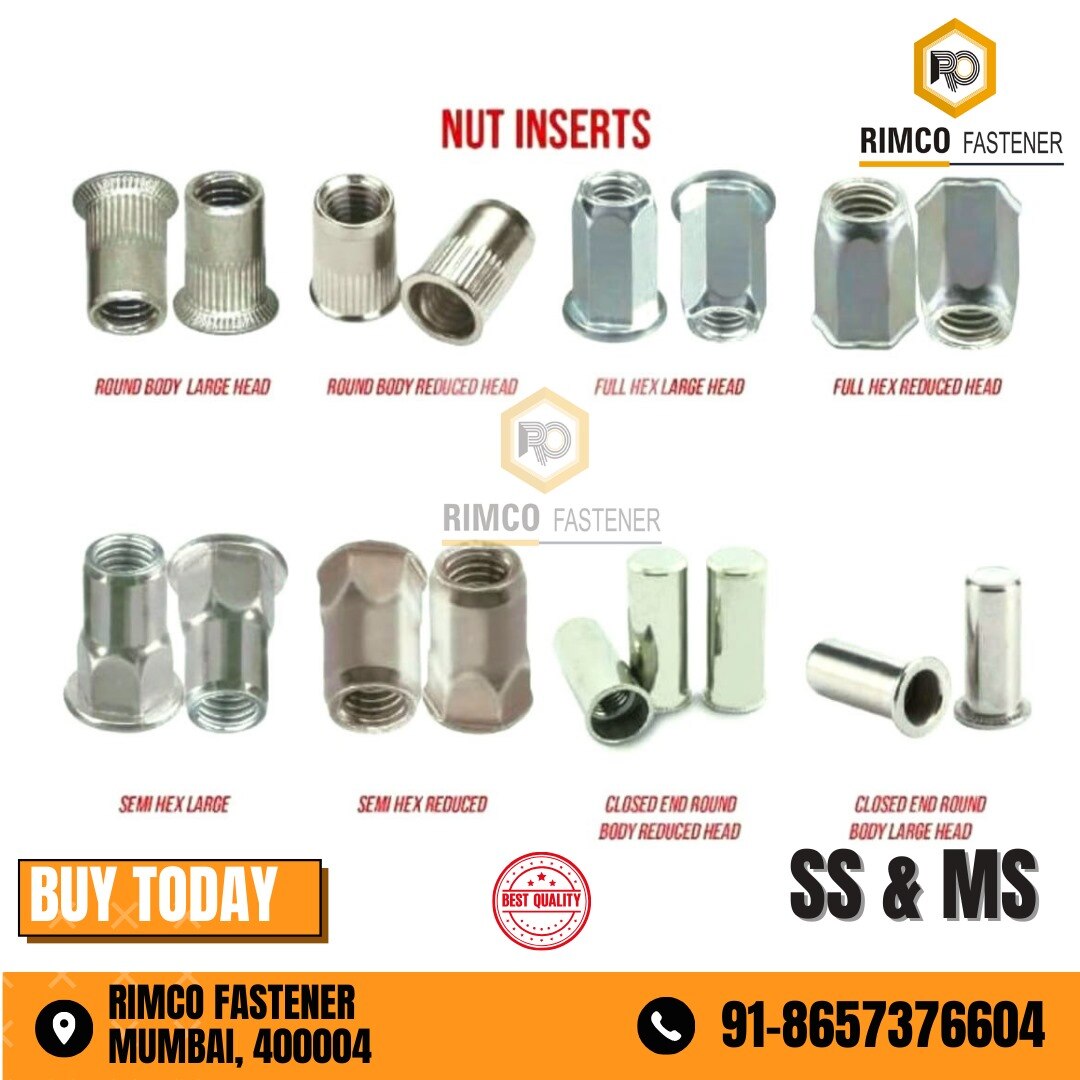 ROUND BODY CLOSED END LARGE HEAD INSERT NUT image 2
