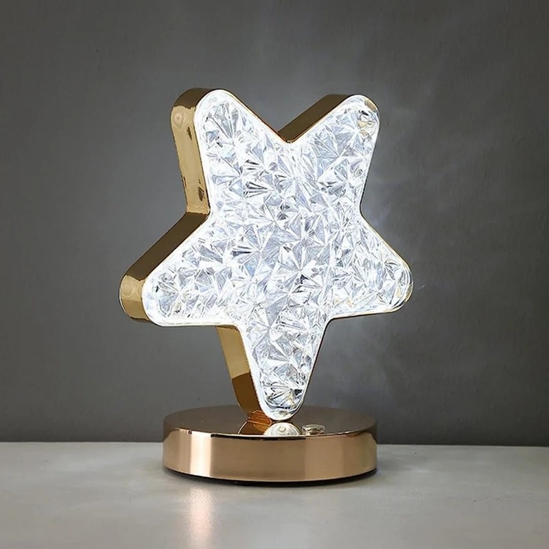 Crystal Diamond Lamp – USB Rechargeable, Dimmable LED (12571) image 6