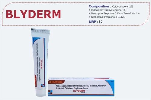 Ketoconazole 2% + Neomycin sulphate 0.1% + Iodochlorhydroxy quinolone 1% + Tolnaftate 1% +ClobetasoL image 4