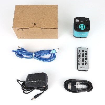 1080P HD-MI USB Industrial Camera  150x Lens Fold Bracket Remote 4K Electronic  Digital Microscope for Soldering Microscope  image 2