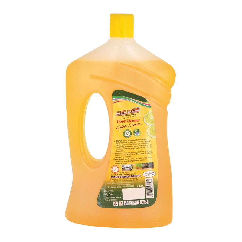 Floor & Surface Cleaner, Citric Lemon -1000ml. Bottle image 2