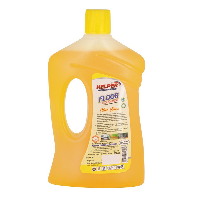 Floor & Surface Cleaner, Citric Lemon -500ml. Bottle image 2