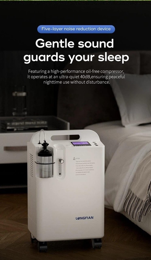 Longfian Oxygen Concentrator 5 Litres for Home - JAY-5CW - Above 93% / 2 Years warrenty image 4