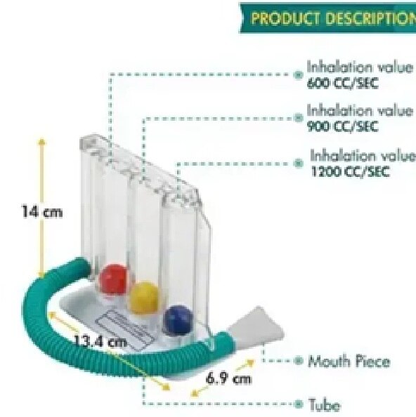 Equinox EQ-LE-99 Lung Exerciser (White) image 3