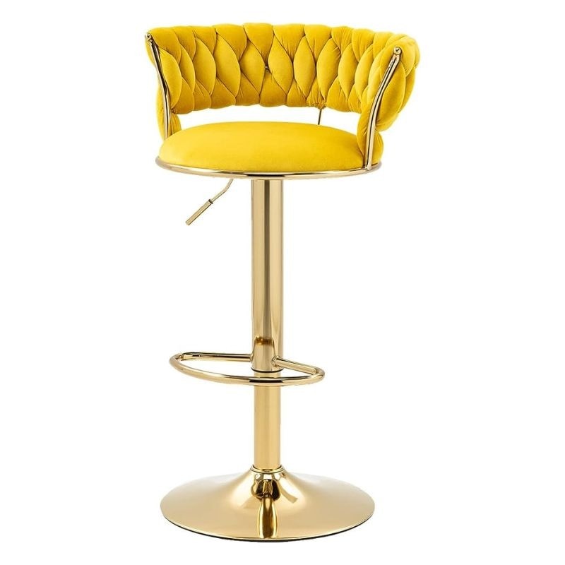 Adjustable Golden Height Bar Stool image 4