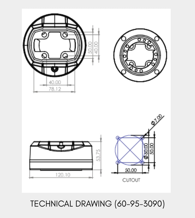Box Connector - Rotatable (60-95 Series) image 2