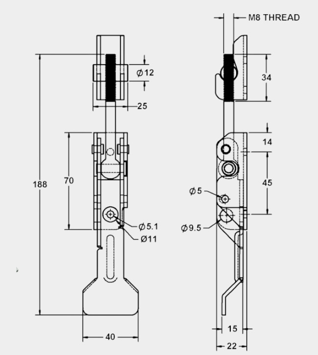 Adjustable Latch Toggle Clamp Heavy Duty image 2