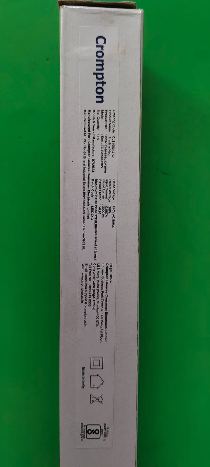 20w led Industrial batten Light (Aluminium body) image 3
