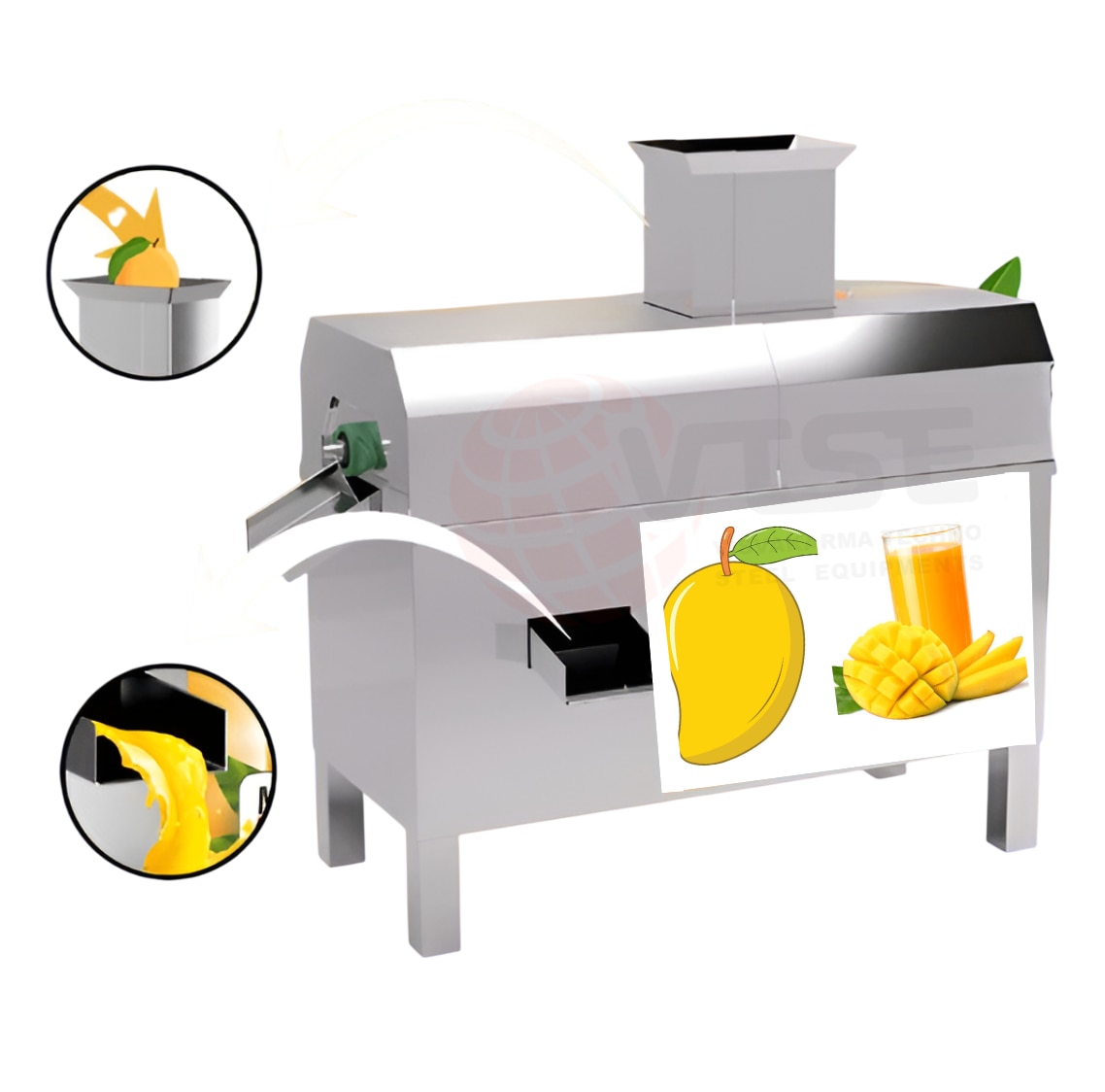 Commercial Fruit Pulper Making Machine | SS 304 Fruit Pulp Processing Machine | VTSE image 2