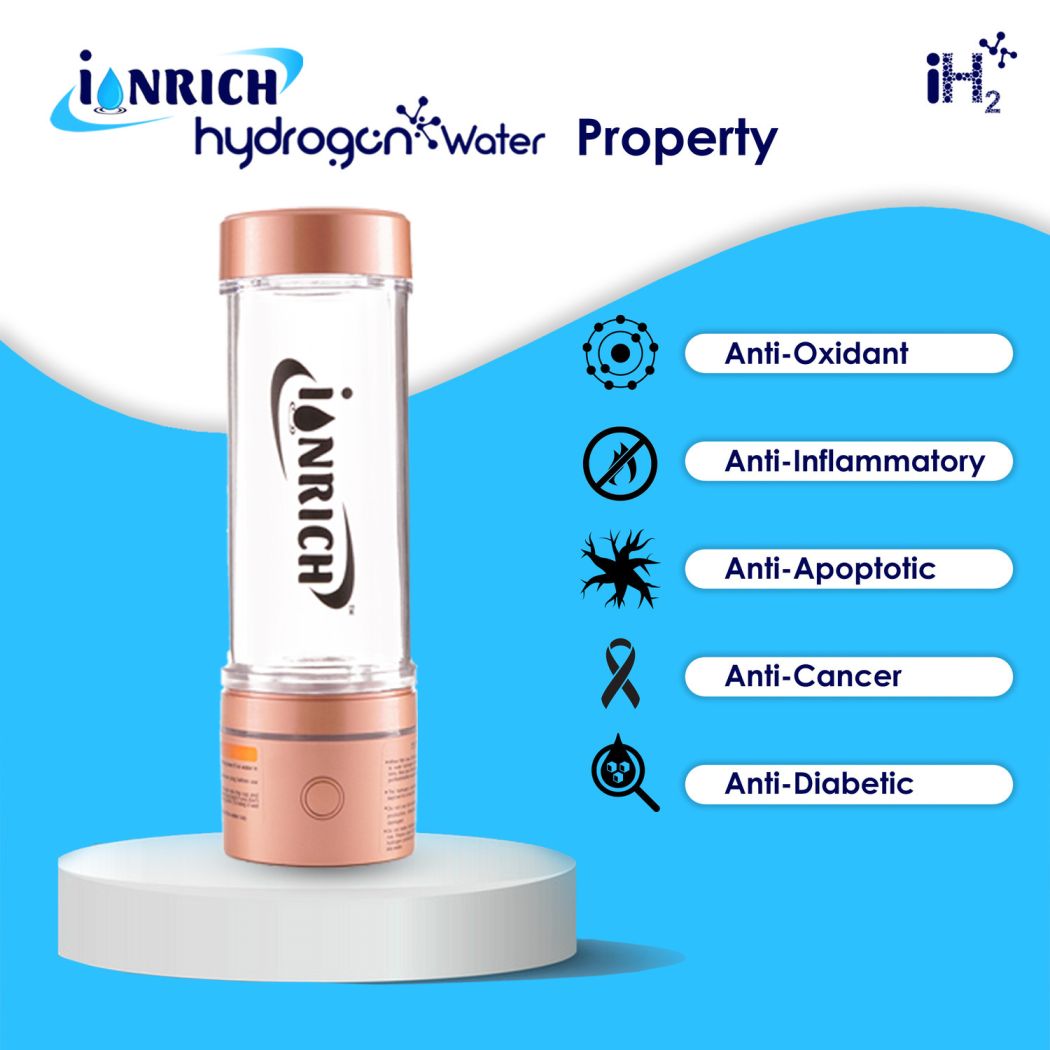 IONRICH HYDROGEN WATER BOTTLE (SPE-PEM Tech) image 2