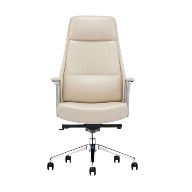 Maxon Office Chair in Beige | Ergonomic PU Leather Executive Chair for Office image 3