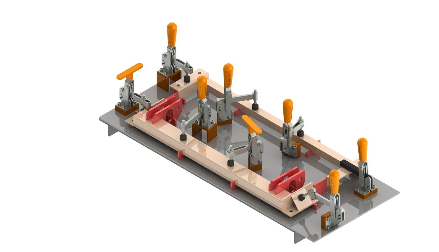 Vertical Toggle Clamp - Flange Base U Shape image 2