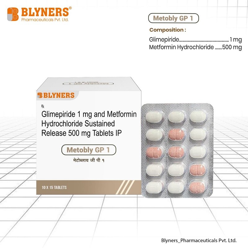 Metformin SR 500 mg and Glimepiride 1 mg Tablets image 2