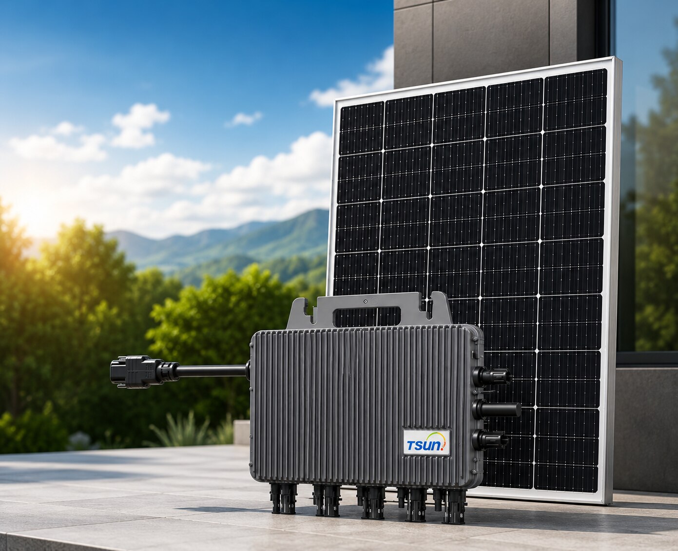 TSUN 4kW Single Phase Microinverter with 2 Meter Structure image 2
