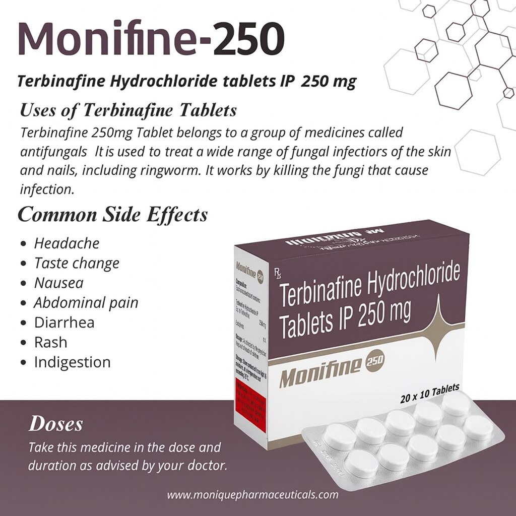 Terbinafine Hydrochloride Tablets IP 250 mg image 3