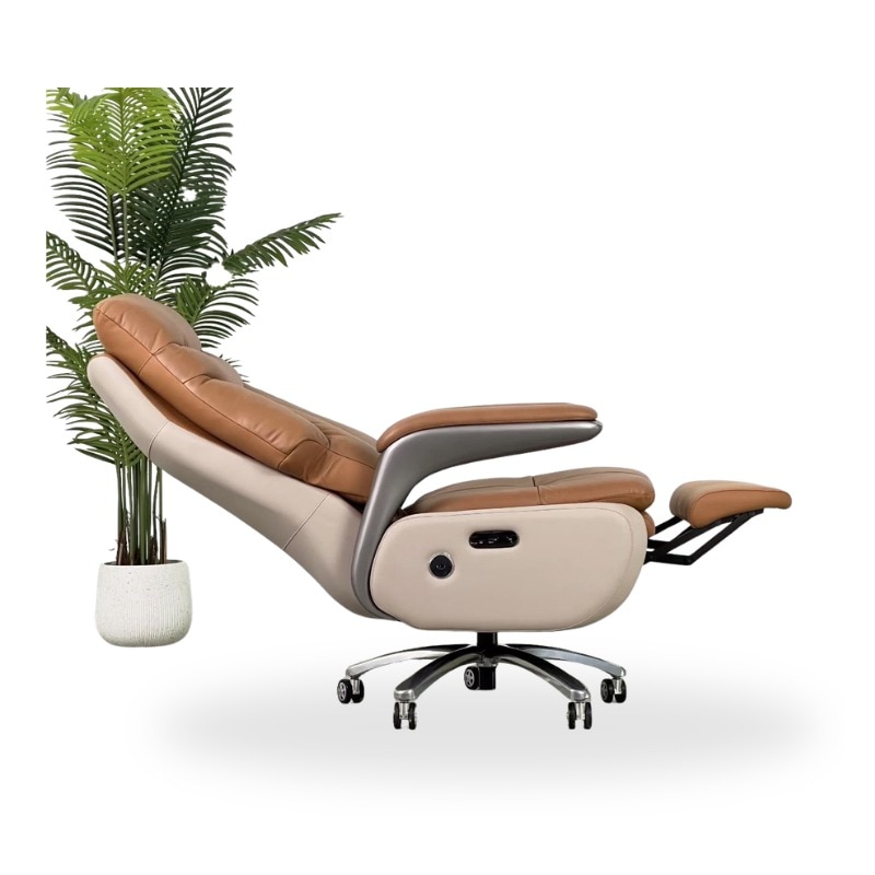 Electric Recliner Chair in Delhi | Premium Leatheritte Finish Recliner – Aadinath Furniture image 2