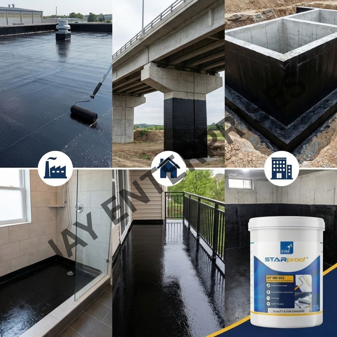 Waterproofing Coating 5kg– Flexible, Durable Protection for Roofs, Foundations image 3