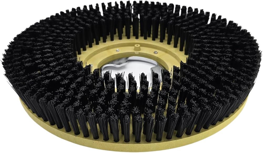 Nylon 17 Inch Single Disc Machine Heavy Duty Hard Brush – Deep Floor Cleaning Power image 2